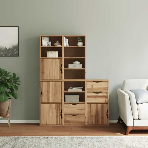 Boční skříňky 5 ks "ODDA" 40x24x79 cm Borovicový masiv 3365358