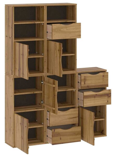 Boční skříňky 5 ks "ODDA" 40x24x79 cm Borovicový masiv 3365356