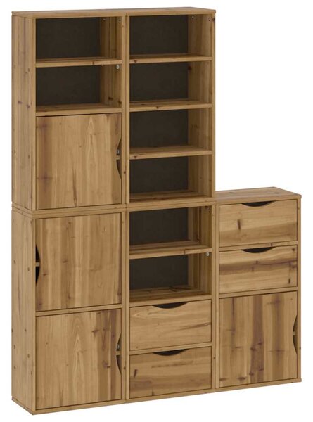 Boční skříňky 5 ks "ODDA" 40x24x79 cm Borovicový masiv 3365358
