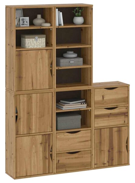 Boční skříňky 5 ks "ODDA" 40x24x79 cm Borovicový masiv 3365358