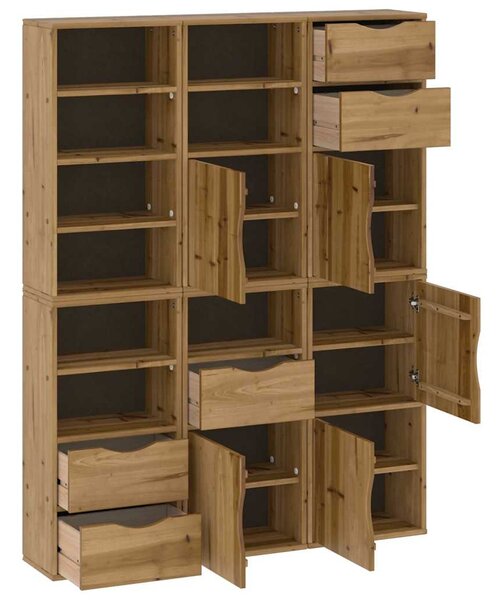 Boční skříňky 6 ks "ODDA" 40x24x79 cm Borovicový masiv 3365354