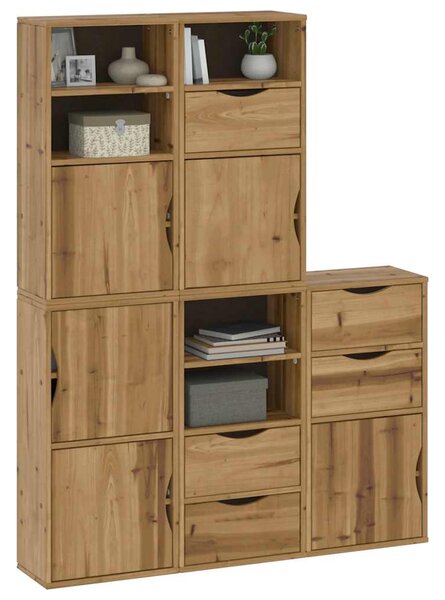 Boční skříňky 5 ks "ODDA" 40x24x79 cm Borovicový masiv 3365356