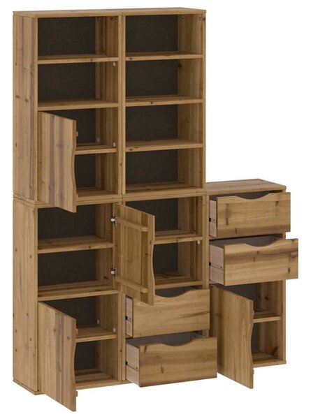 Boční skříňky 5 ks "ODDA" 40x24x79 cm Borovicový masiv 3365358
