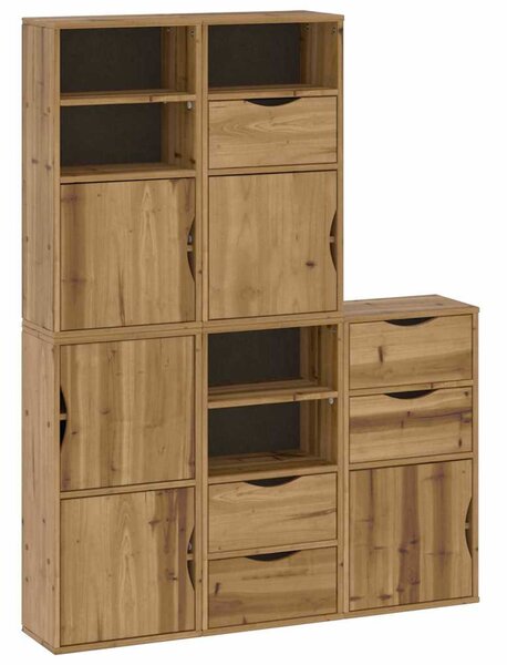 Boční skříňky 5 ks "ODDA" 40x24x79 cm Borovicový masiv 3365356