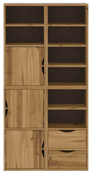 Boční skříňky 4 ks "ODDA" 40x24x79 cm Borovicový masiv 3365352
