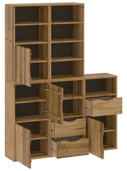 Boční skříňky 5 ks "ODDA" 40x24x79 cm Borovicový masiv 3365360