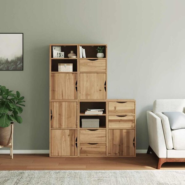 Boční skříňky 5 ks "ODDA" 40x24x79 cm Borovicový masiv 3365356
