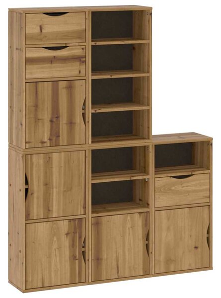 Boční skříňky 5 ks "ODDA" 40x24x79 cm Borovicový masiv 3365364