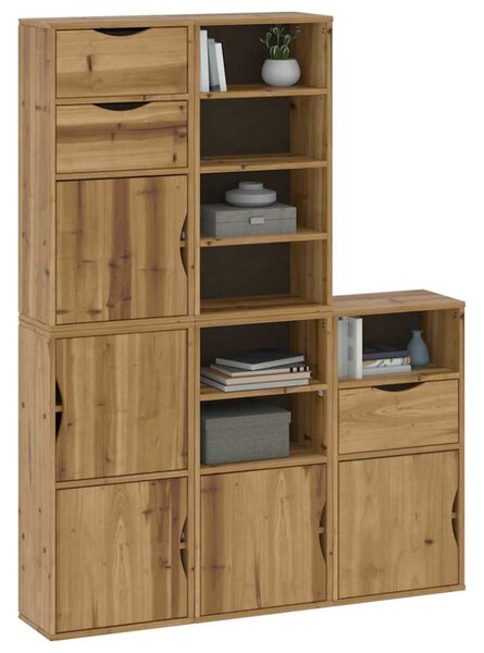 Boční skříňky 5 ks "ODDA" 40x24x79 cm Borovicový masiv 3365364