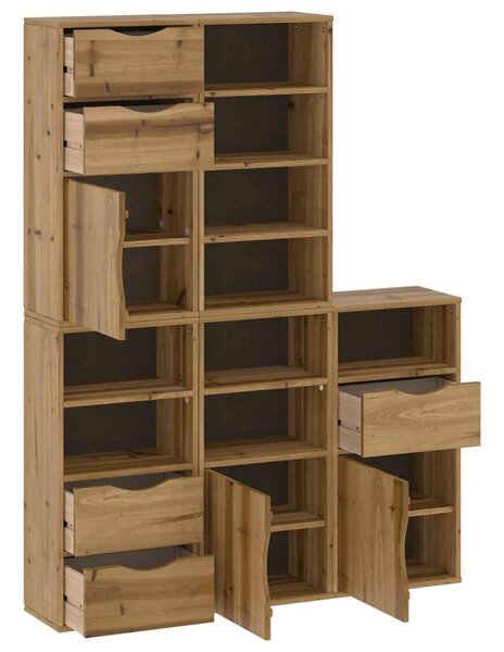 Boční skříňky 5 ks "ODDA" 40x24x79 cm Borovicový masiv 3365366