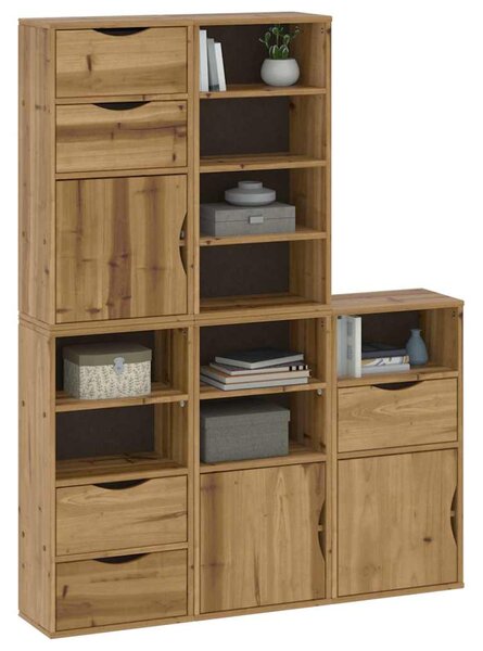 Boční skříňky 5 ks "ODDA" 40x24x79 cm Borovicový masiv 3365366