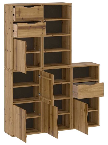 Boční skříňky 5 ks "ODDA" 40x24x79 cm Borovicový masiv 3365364