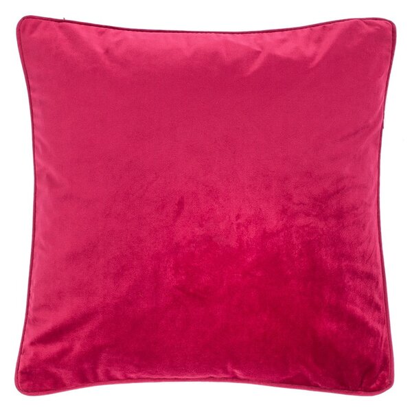 Tmavě růžový polštář Tiseco Home Studio Velvety, 45 x 45 cm