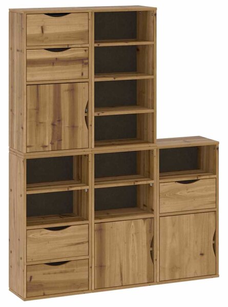 Boční skříňky 5 ks "ODDA" 40x24x79 cm Borovicový masiv 3365366
