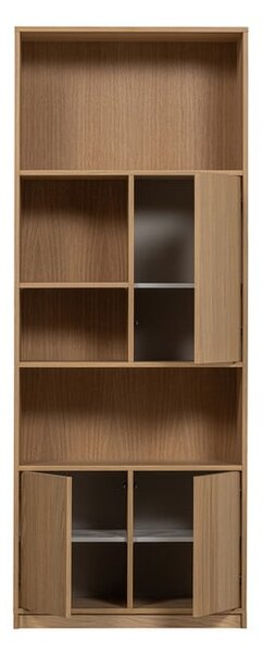 Modulární knihovna v dekoru dubu v přírodní barvě 77x199 cm Modulair – vtwonen