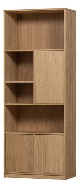 Modulární knihovna v dekoru dubu v přírodní barvě 77x199 cm Modulair – vtwonen