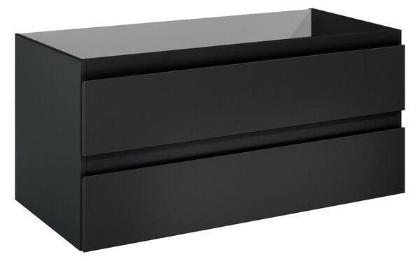 Oltens Vernal skříňka 100x45.6x47 cm pod umyvadlo závěsná černá 60002300