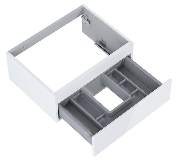 Oltens Vernal skříňka 60x45.6x23.6 cm pod umyvadlo závěsná bílá 60009000