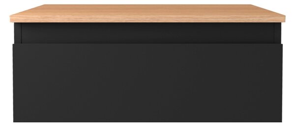 Oltens Vernal skříňka 60x45.6x23.6 cm pod umyvadlo závěsná černá 60009300