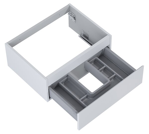 Oltens Vernal skříňka 60x45.6x23.6 cm pod umyvadlo závěsná šedá 60009700