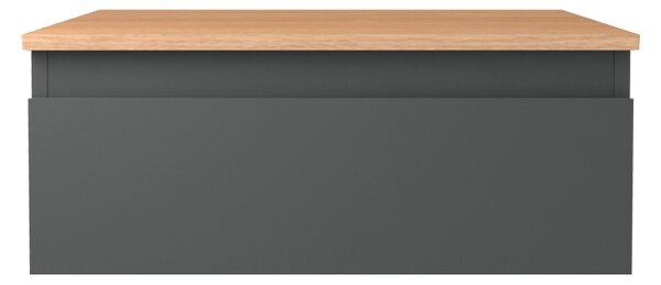 Oltens Vernal skříňka 60x45.6x23.6 cm pod umyvadlo závěsná grafitová 60009400