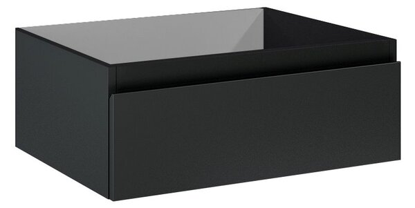 Oltens Vernal skříňka 60x45.6x23.6 cm pod umyvadlo závěsná černá 60009300