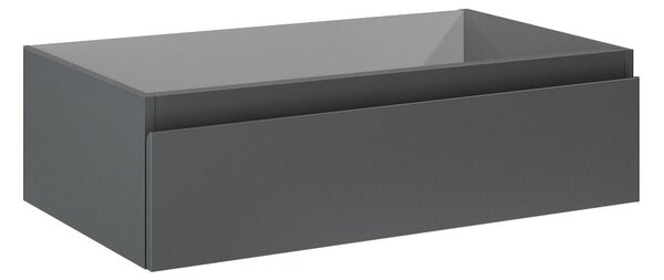 Oltens Vernal skříňka 80x45.6x23.6 cm pod umyvadlo závěsná grafitová 60010400