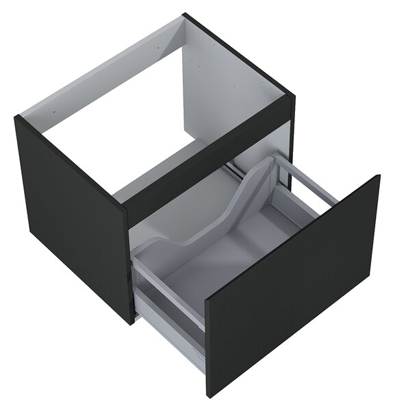 Oltens Vernal skříňka 60x45.6x47 cm pod umyvadlo závěsná černá 60013300