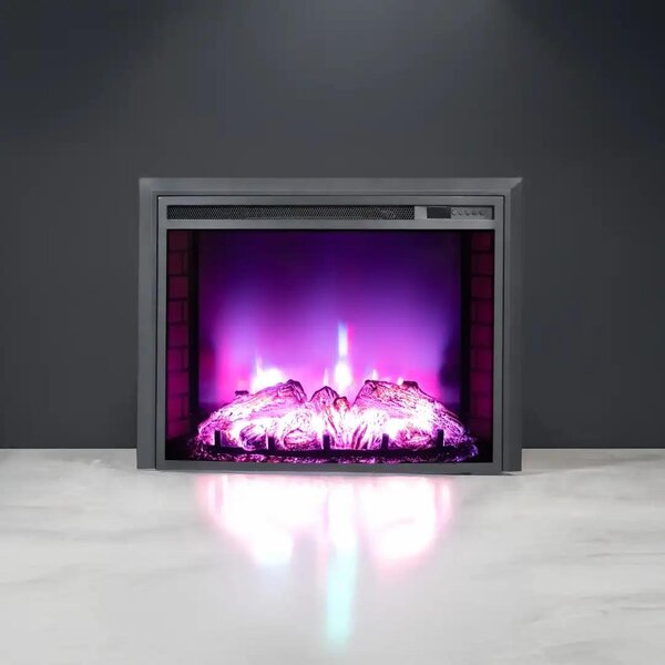 Elektrický krb „EF4“ 1800 W | Bluetooth reproduktor | Efekt plamenů | Dálkové ovládání přes Wi-Fi | Topení 17–27 °C | DLC Home