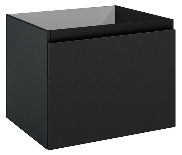 Oltens Vernal skříňka 60x45.6x47 cm pod umyvadlo závěsná černá 60013300