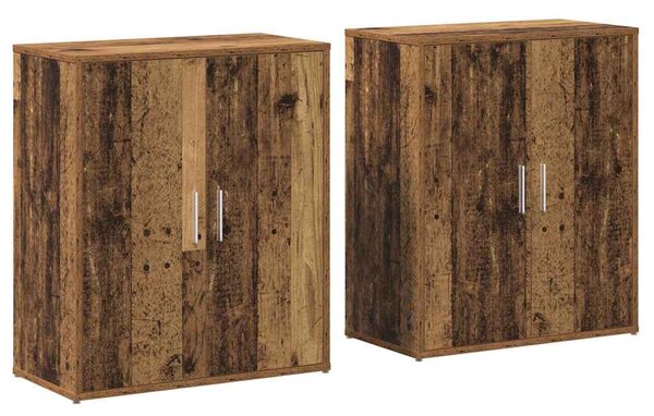 Servírovací skříň 2 ks Staré dřevo 60 x 31 x 70 cm 3365550