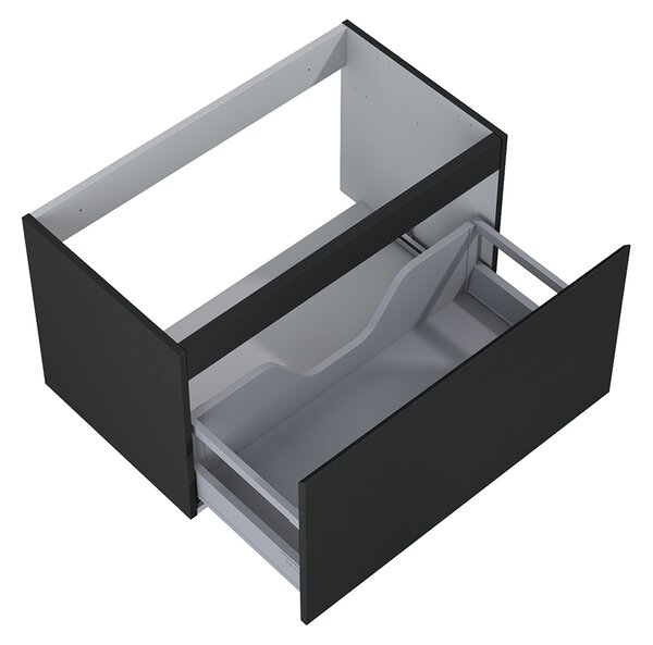 Oltens Vernal skříňka 80x45.6x47 cm pod umyvadlo závěsná černá 60014300
