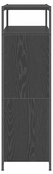 Skříň na obuv 100 x 34 x 112 cm Kompozitní dřevo Černý dub 3365549