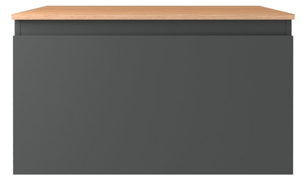 Oltens Vernal skříňka 80x45.6x47 cm pod umyvadlo závěsná grafitová 60014400