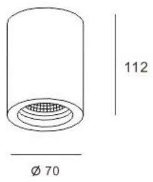 VÝPRODEJ VZORKU Deko-Light Kapego stropní přisazené svítidlo Naos II 220-240V AC/50-60Hz GU10 1x max. 25,00 W šedá 348049