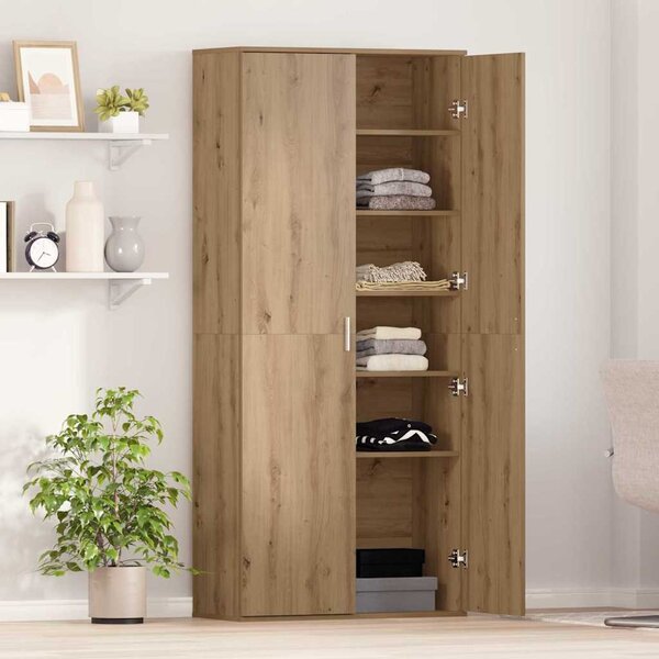 Vysoká skříň 80 x 35 x 180 cm Kompozitní dřevo dub artisan 3365562