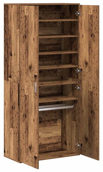 Vysoký bufet 80 x 39 x 178 cm Kompozitní dřevo Staré dřevo 3365570