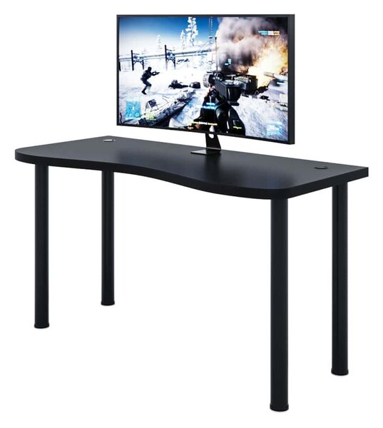 Herní pc stůl Gamer Y (černá) (bez osvětlení)