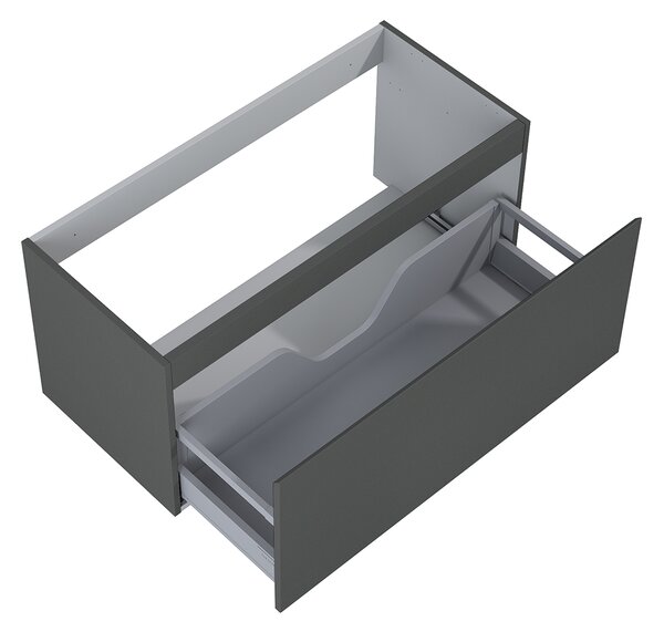 Oltens Vernal skříňka 100x45.6x47 cm pod umyvadlo závěsná grafitová 60015400