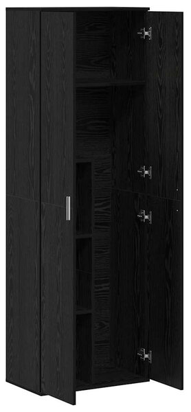 Highboard 60 x 35 x 180 cm Kompozitní dřevo Černý dub 3365569