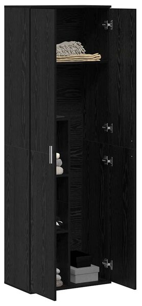 Highboard 60 x 35 x 180 cm Kompozitní dřevo Černý dub 3365569