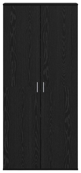 Vysoký bufet 80 x 39 x 178 cm Kompozitní dřevo Černý dub 3365572