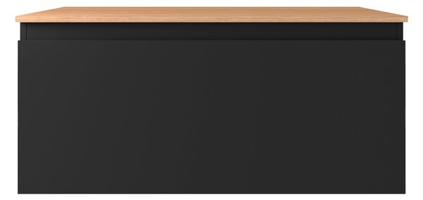 Oltens Vernal skříňka 100x45.6x47 cm pod umyvadlo závěsná černá 60015300