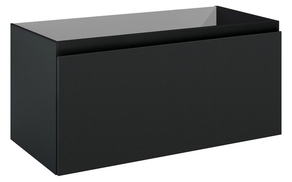Oltens Vernal skříňka 100x45.6x47 cm pod umyvadlo závěsná černá 60015300