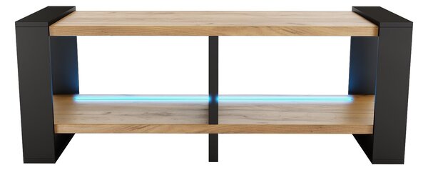 TV stolek Nicolas (dub craft) (s RGB LED osvětlením)
