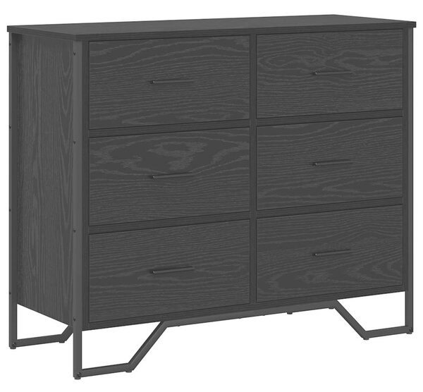 Příborník 6-Zásuvka Černý dub 91 x 35,5 x 74,5 cm 3365605