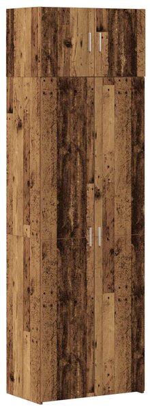 Úložná skříňka 2 ks Staré dřevo 70 x 42,5 x 225 cm 3365635