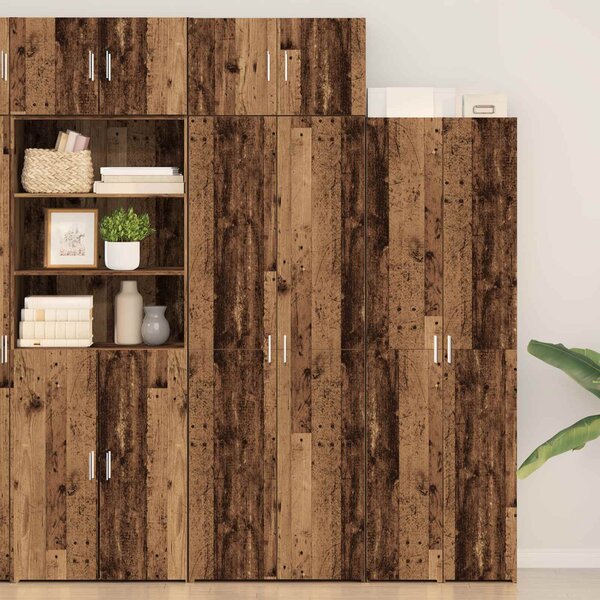 Úložná skříňka 2 ks Staré dřevo 70 x 42,5 x 225 cm 3365635