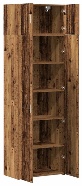 Úložná skříňka 2 ks Staré dřevo 70 x 42,5 x 225 cm 3365635