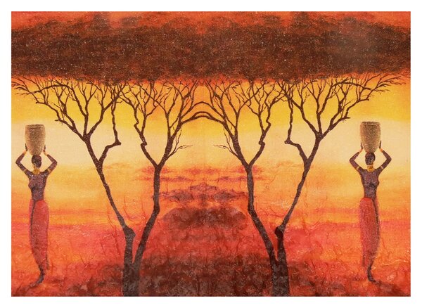 Skleněný obraz - Africká savana (70x50 cm)
